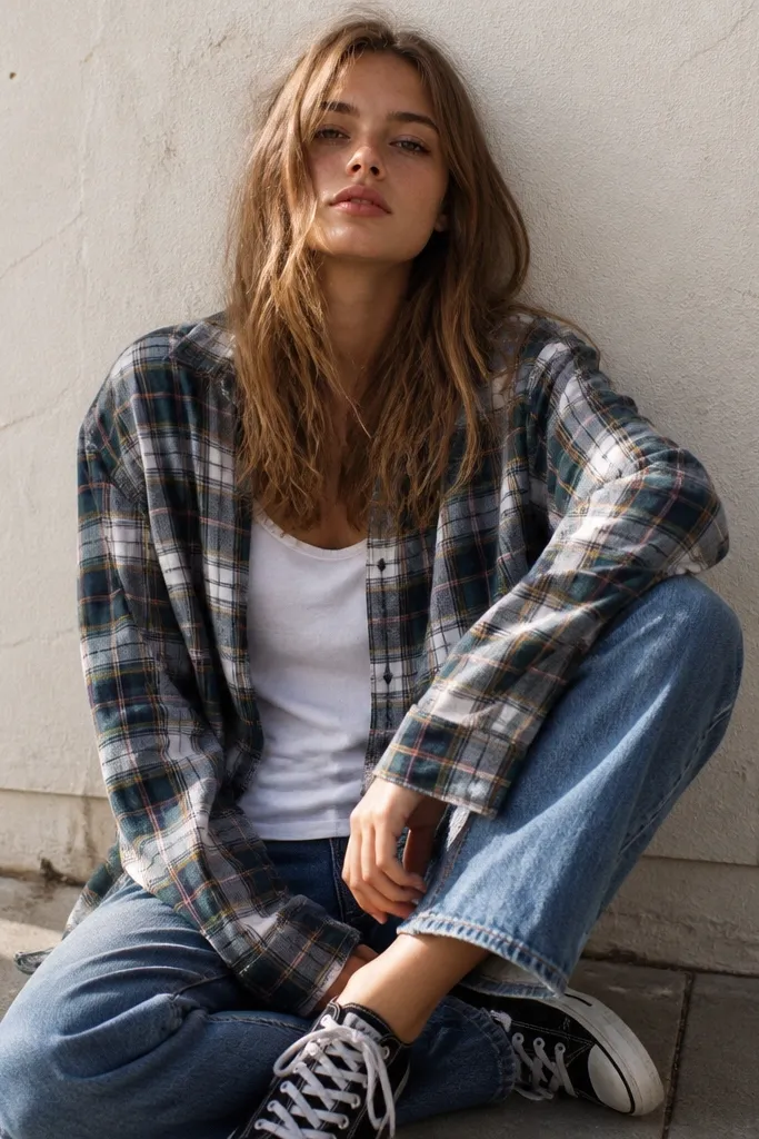 90s Flannel Outfits That Feel Fresh Again