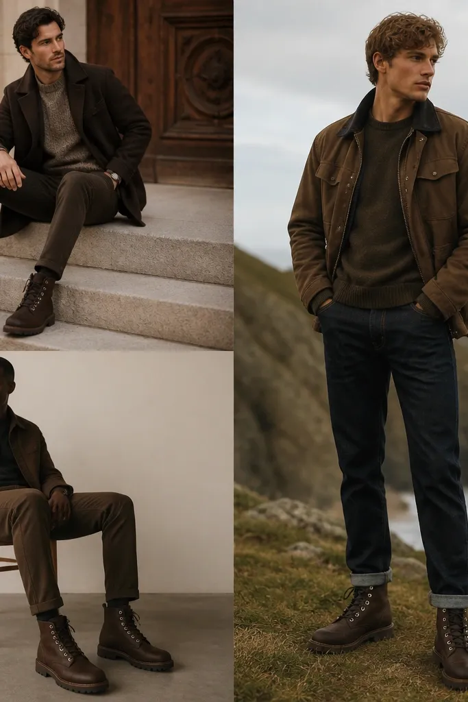 Dark Brown Timberland Boots Outfits (Rich Tones)