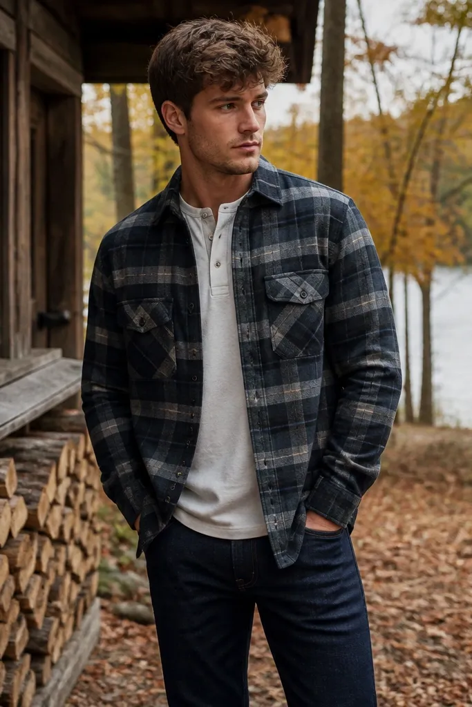 Fall Flannel Outfits for Men
