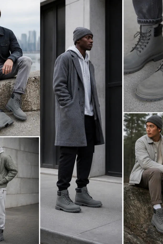 Grey Timberland Boots Outfit Ideas (Cool-Tone Looks)