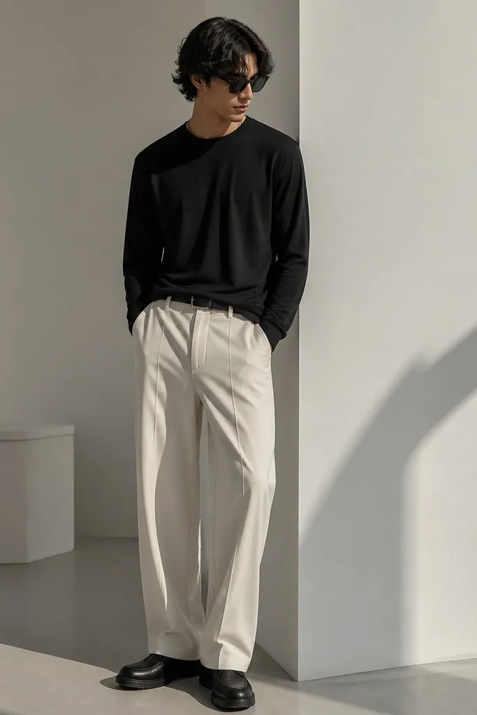 Modern Minimalist Y2K Outfits Men (Simple, Sharp)