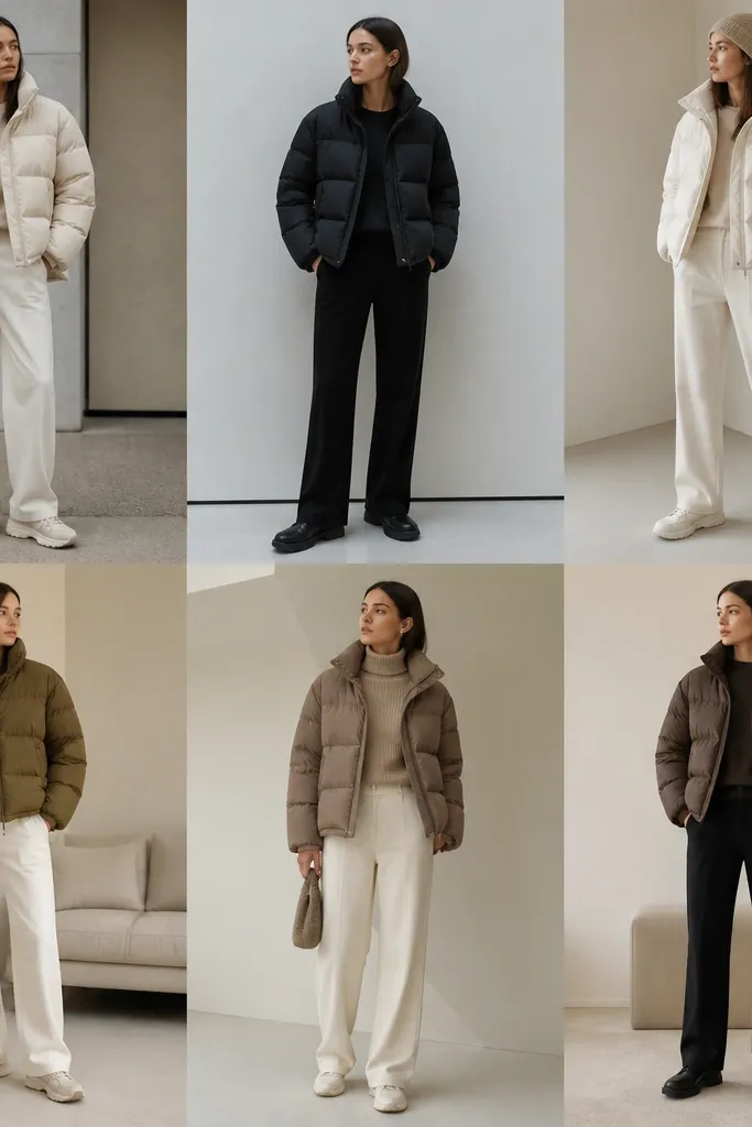 Modern Minimalist Puffer Jacket Outfit Ideas (Clean + Easy)