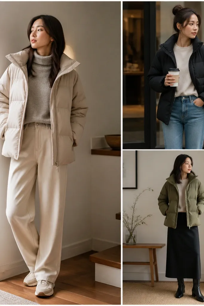 Small-Space Puffer Jacket Outfits (No Overstuffed Closet Needed)