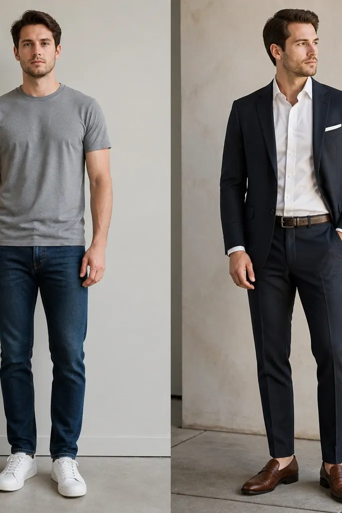 Before & After Semi-Formal Men Outfit Upgrade