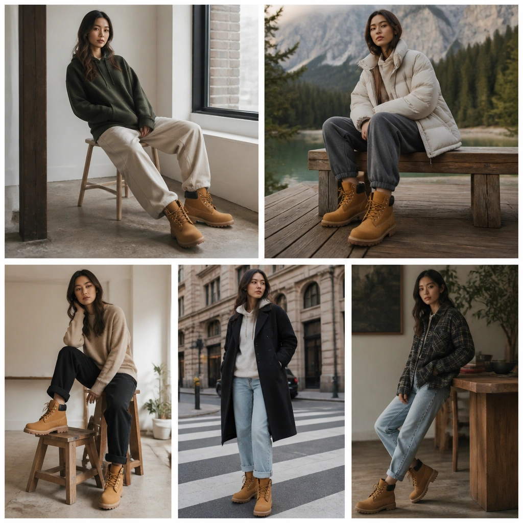 Small Space Timberland Boots Outfit Ideas