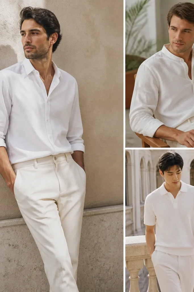 White Semi-Formal Outfits for Men With Easy Prep