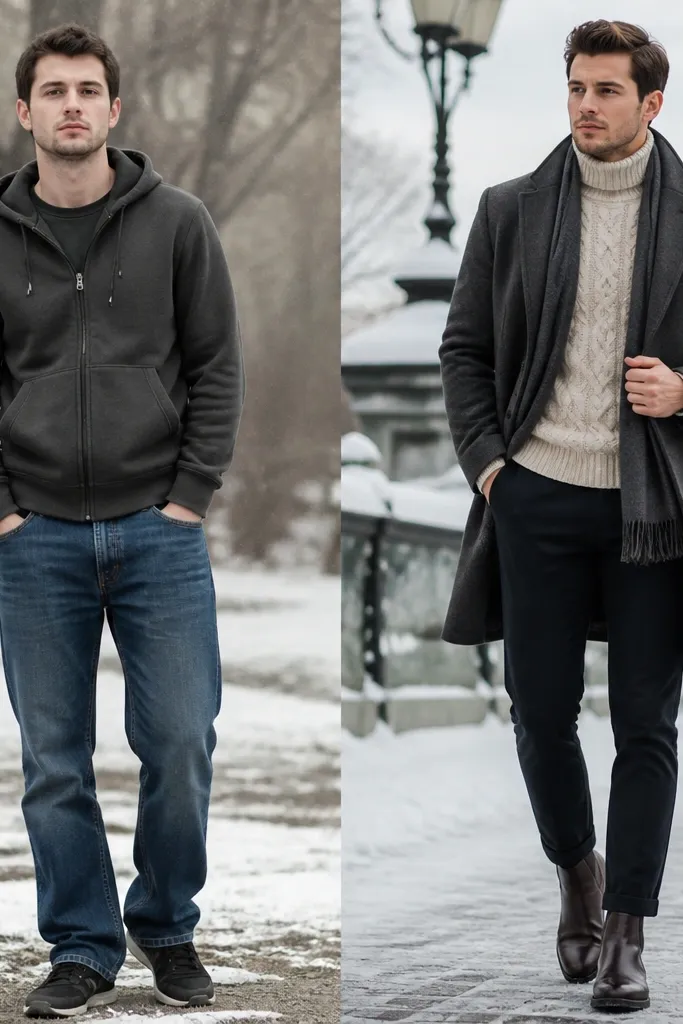 Winter Outfits for Men: Before & After Makeovers
