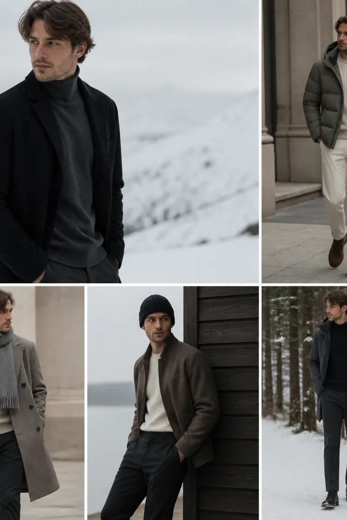 Modern Minimalist Winter Outfits for Men