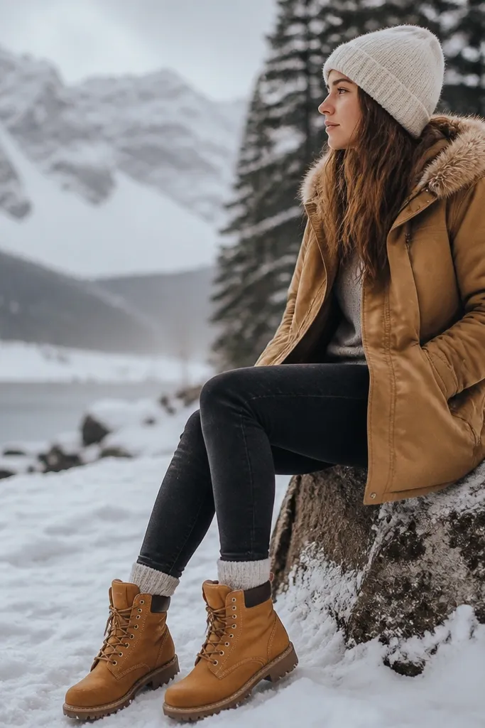Winter Timberland Boots Outfits (Warm + Weatherproof)